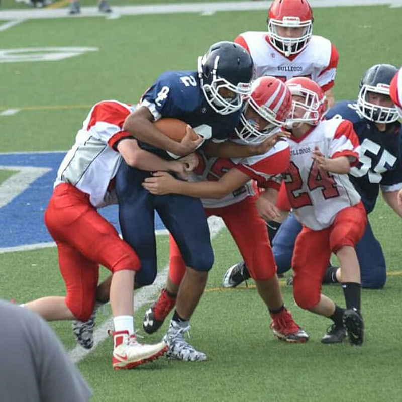 Redbank Valley junior high FB action